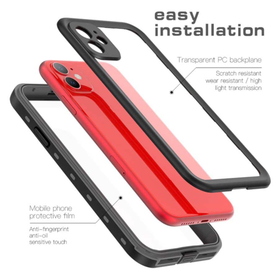 Waterproof Case with Built-in Screen Protector for iPhone - Image 3