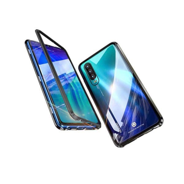 Metal Magnetic Double Sided Tempered Glass Case for Samsung - Image 2