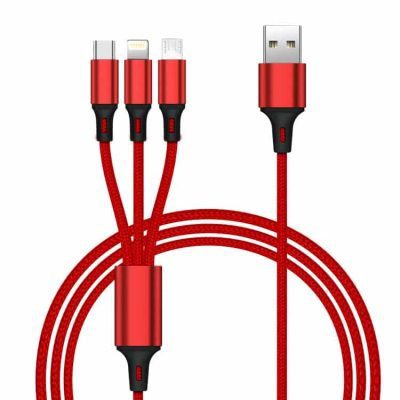 This versatile 3-in-1 USB charging cable is perfect for home, office, car, or travel. With a comfortable hand feel and tangle-free design, it offers a convenient solution for various charging needs.