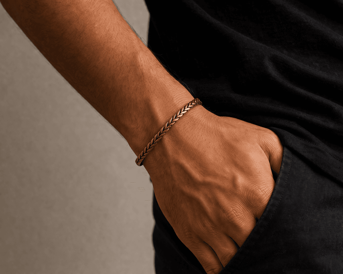 Copper Braided Bracelet - Image 3
