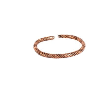 Twisted Raw Copper Bracelet