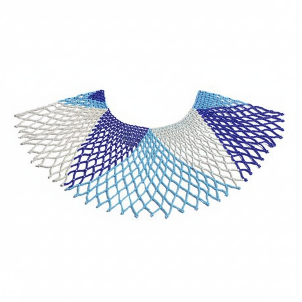 Blue Maasai Beaded Necklace
