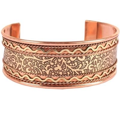 Engraved Cuff Pure Copper